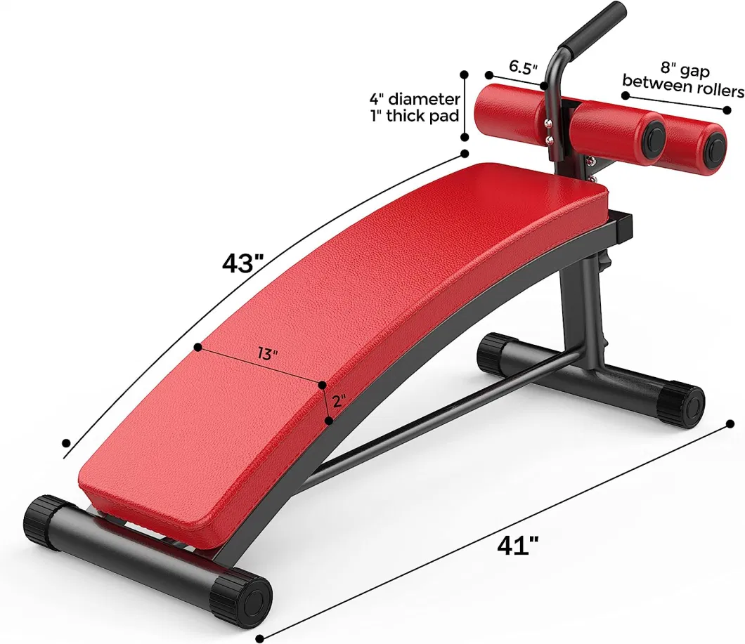 Solid ABS Workout Equipment Home Gym Sit up Bench