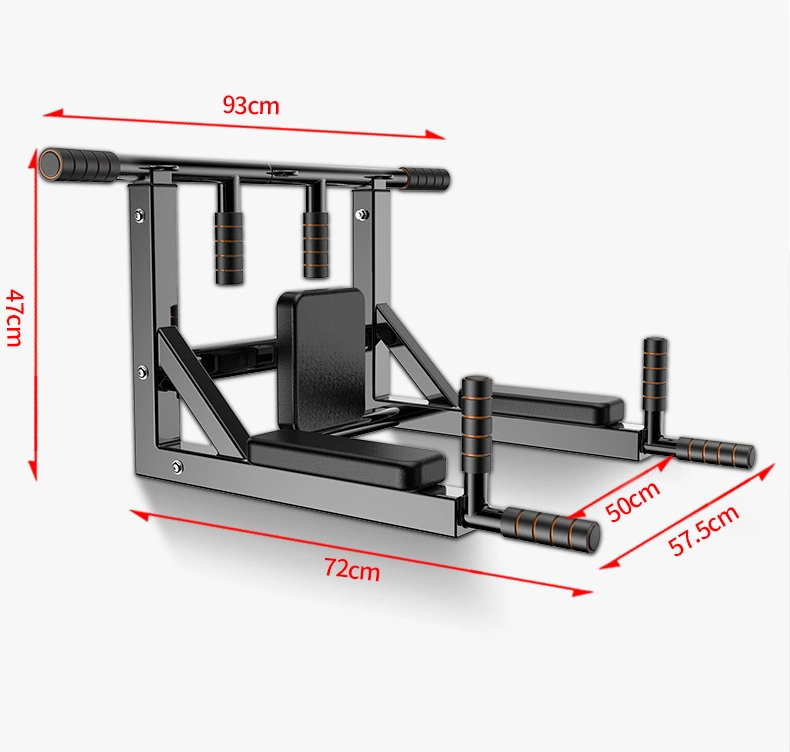 Fitness Wall Mounted Pull up Chin up Bar Heavy Duty Parallel DIP Bar